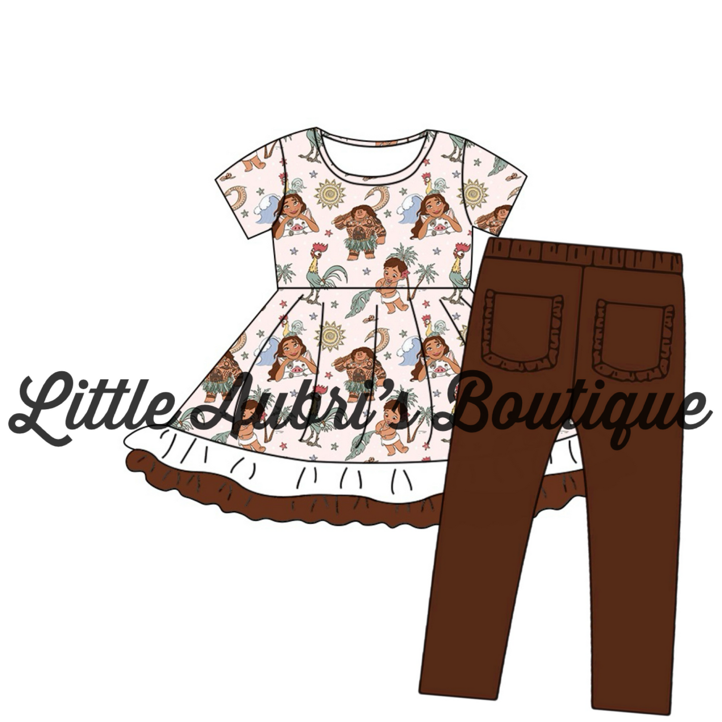 Island Princess Friends Lace Tunic and Leggings Set