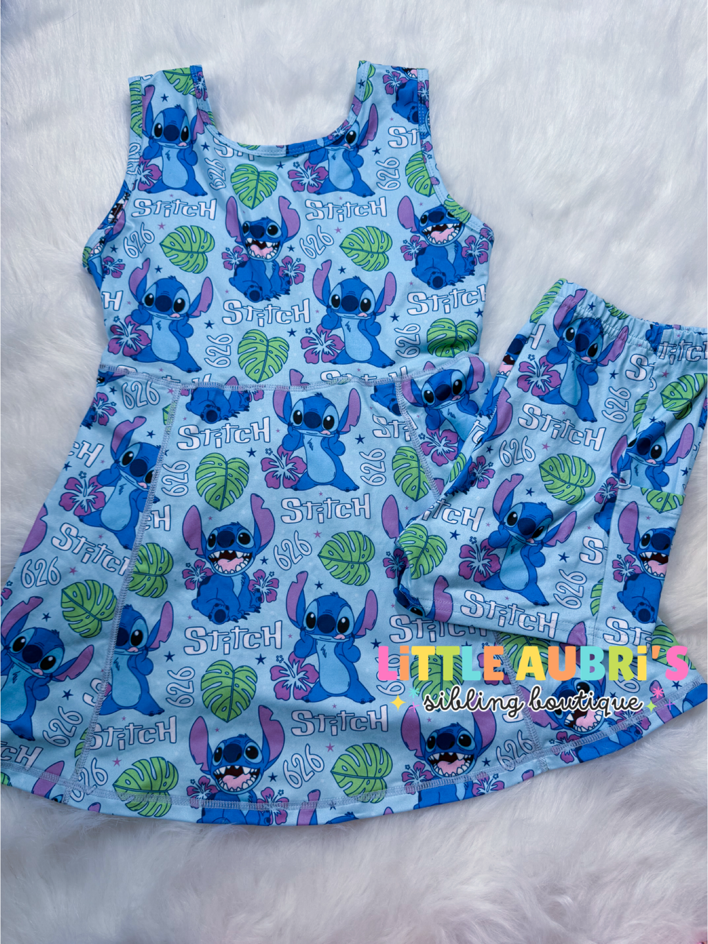 ALIEN 626 Athletic Dress + Detached Shorts Set