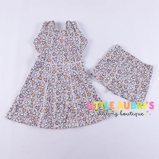 Adult LEOPARD MOUSE Athletic Dress + Detached Shorts Set (*SHIPS MID NOV)