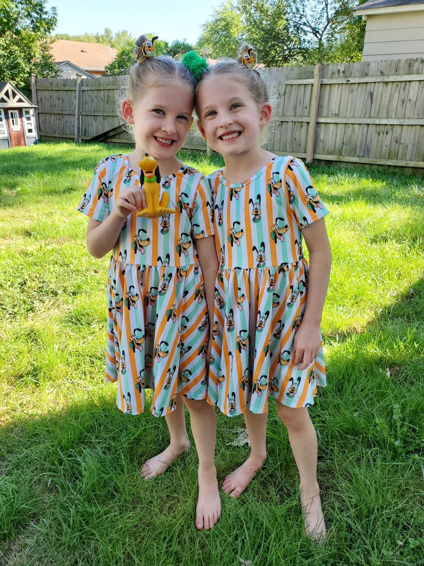 Mouse’s Dog Cross Back Twirl Dress