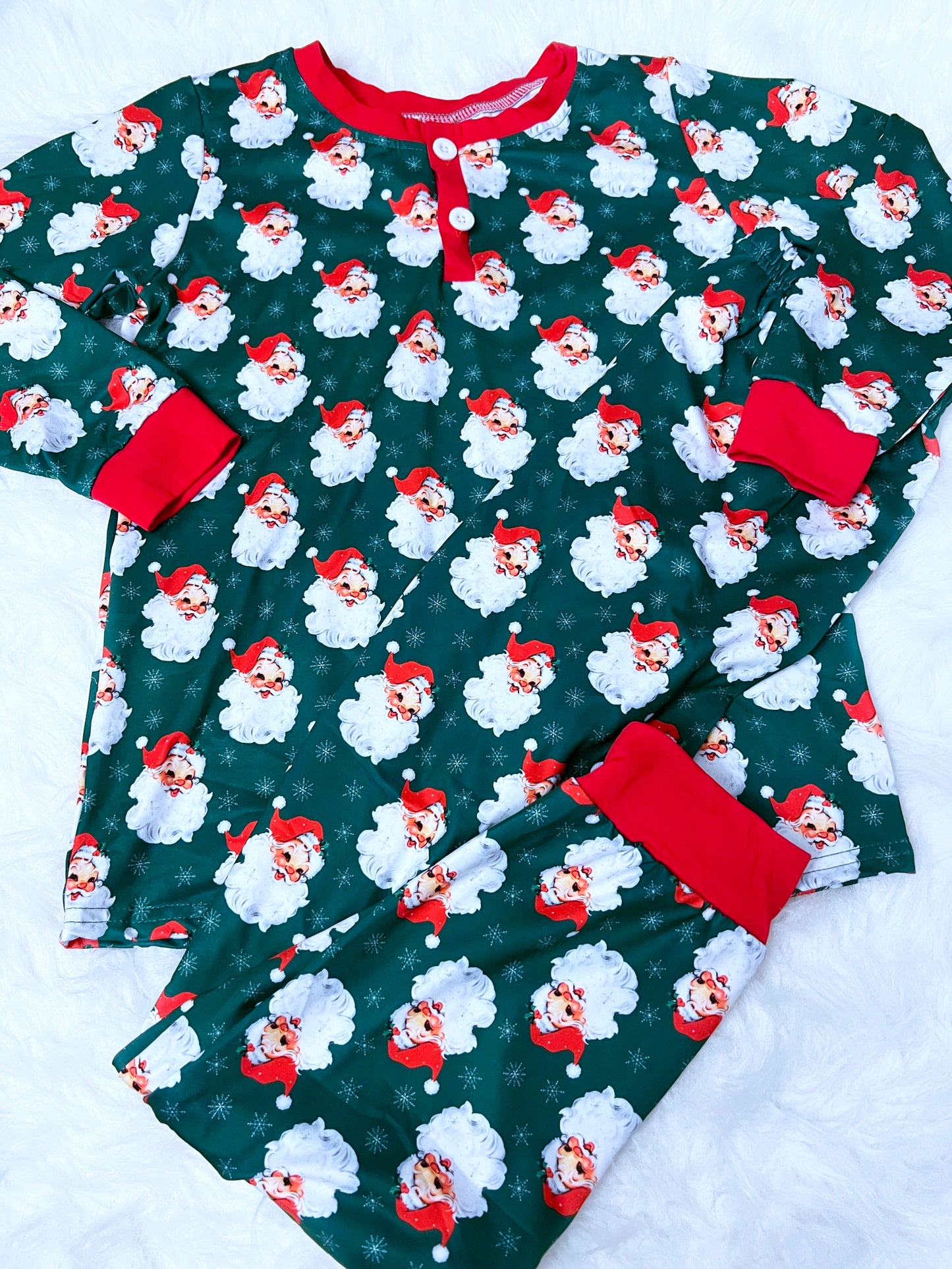 Vintage Santa Pajama Set