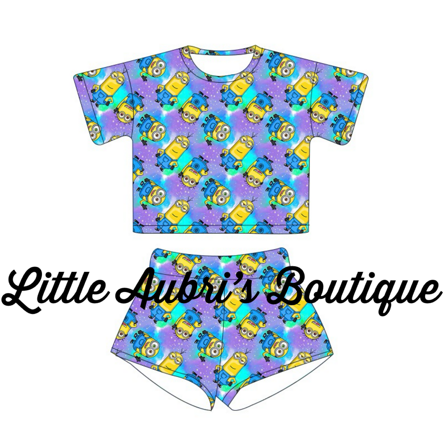 PREORDER Yellow Dudes Tee and Shorts Lounge Set CLOSES 8/23