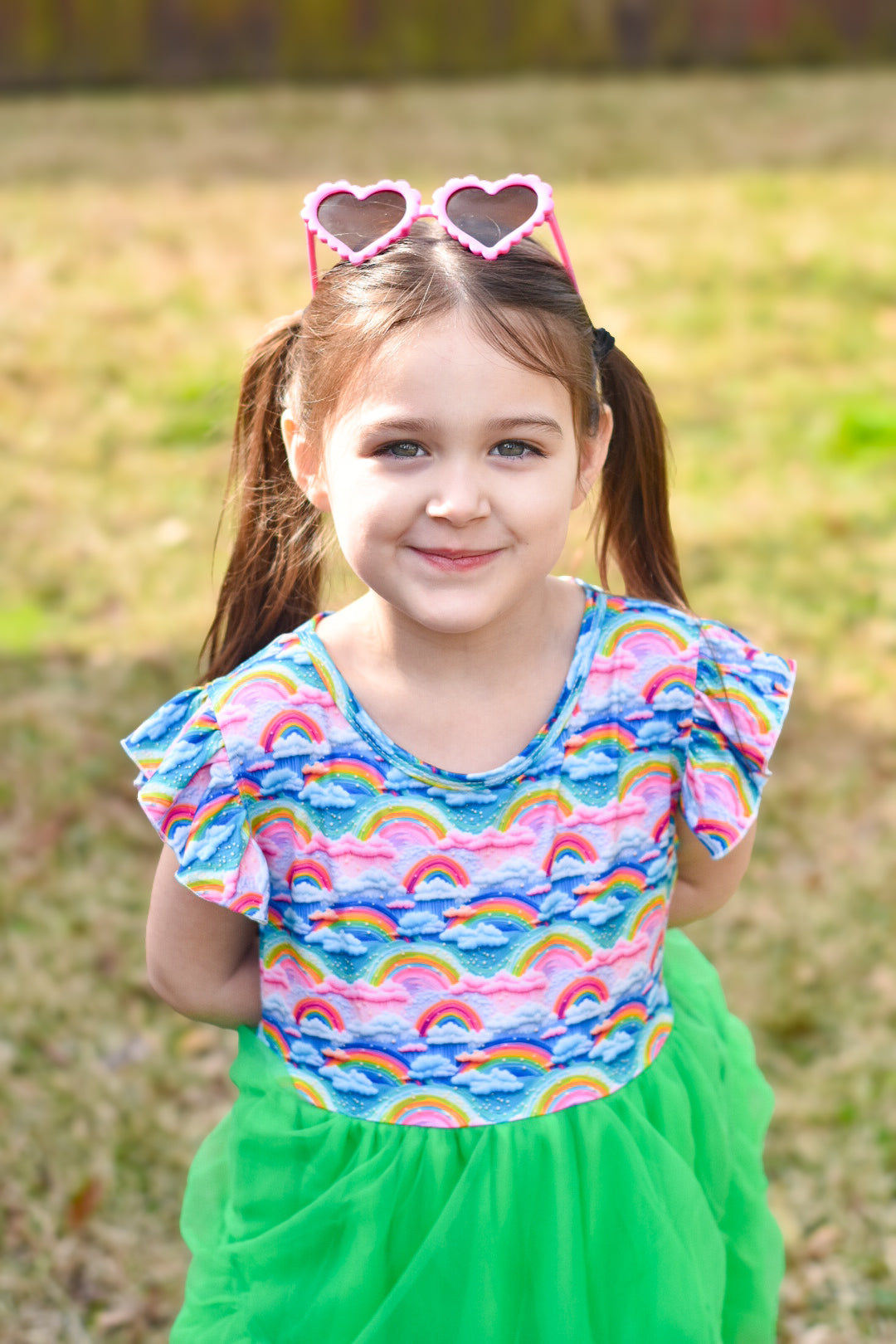 3D Magical Rainbow Tutu Dress