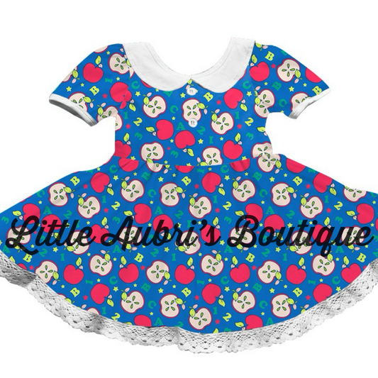 PREORDER Schoolhouse Apples Lace Dress CLOSES 4/27