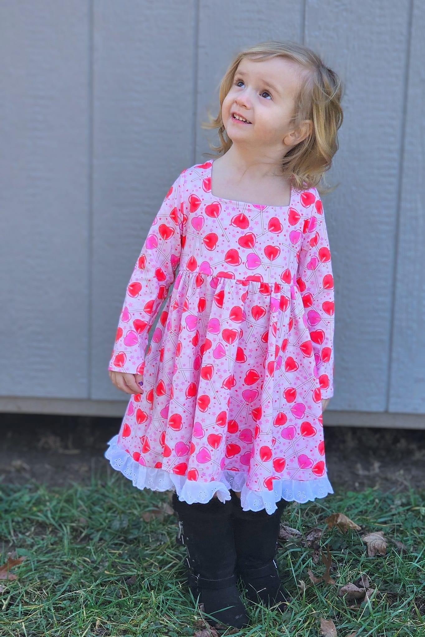 I’m a Sucker for You Lace Tie Back Long Sleeve Dress