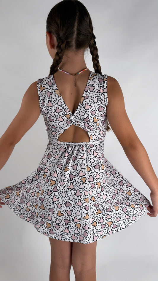 LEOPARD MOUSE Athletic Dress + Detached Shorts Set (*SHIPS MID NOV)