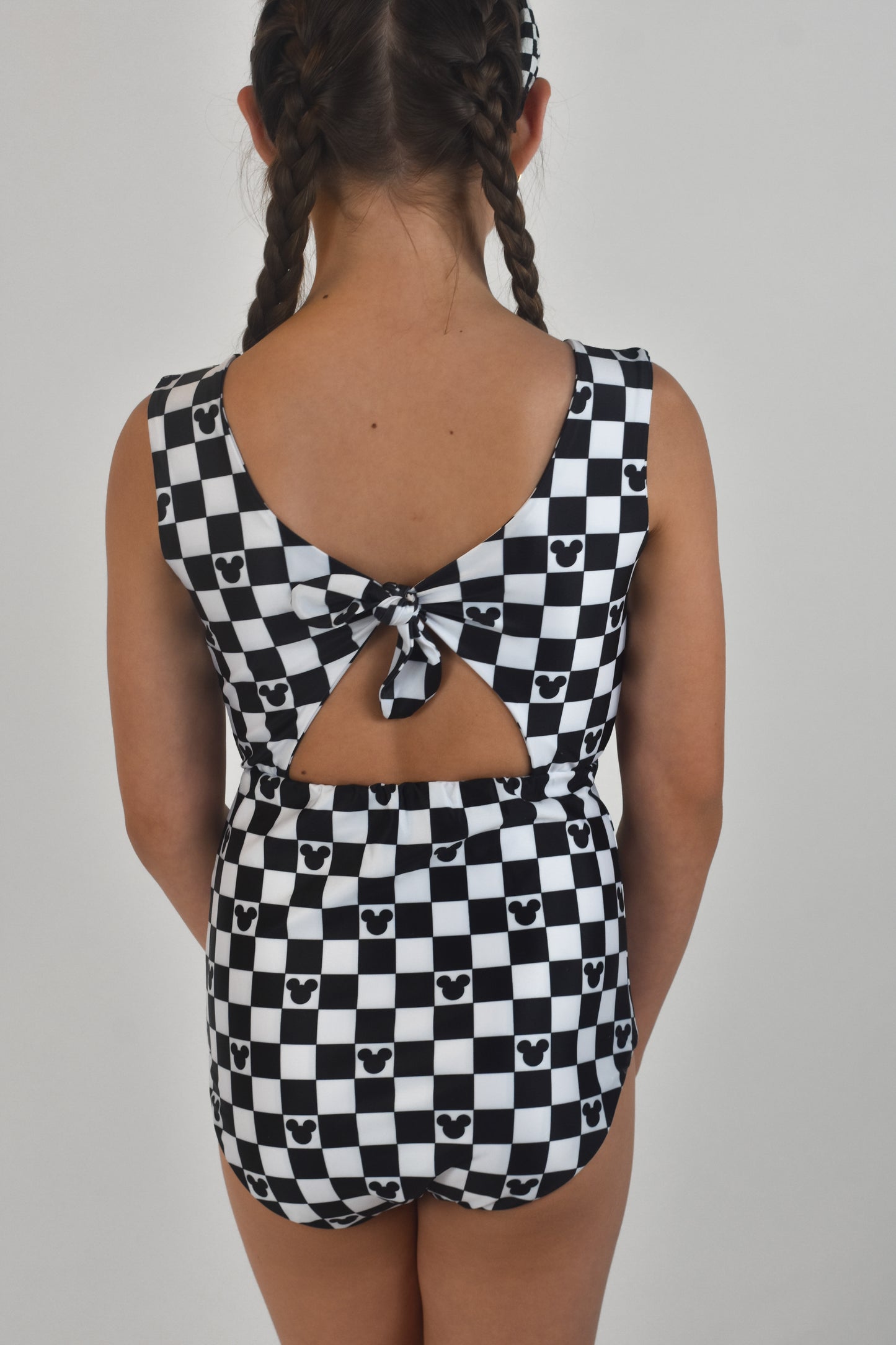 CHECKERED MOUSE 1 Pc Cutout Swimsuit