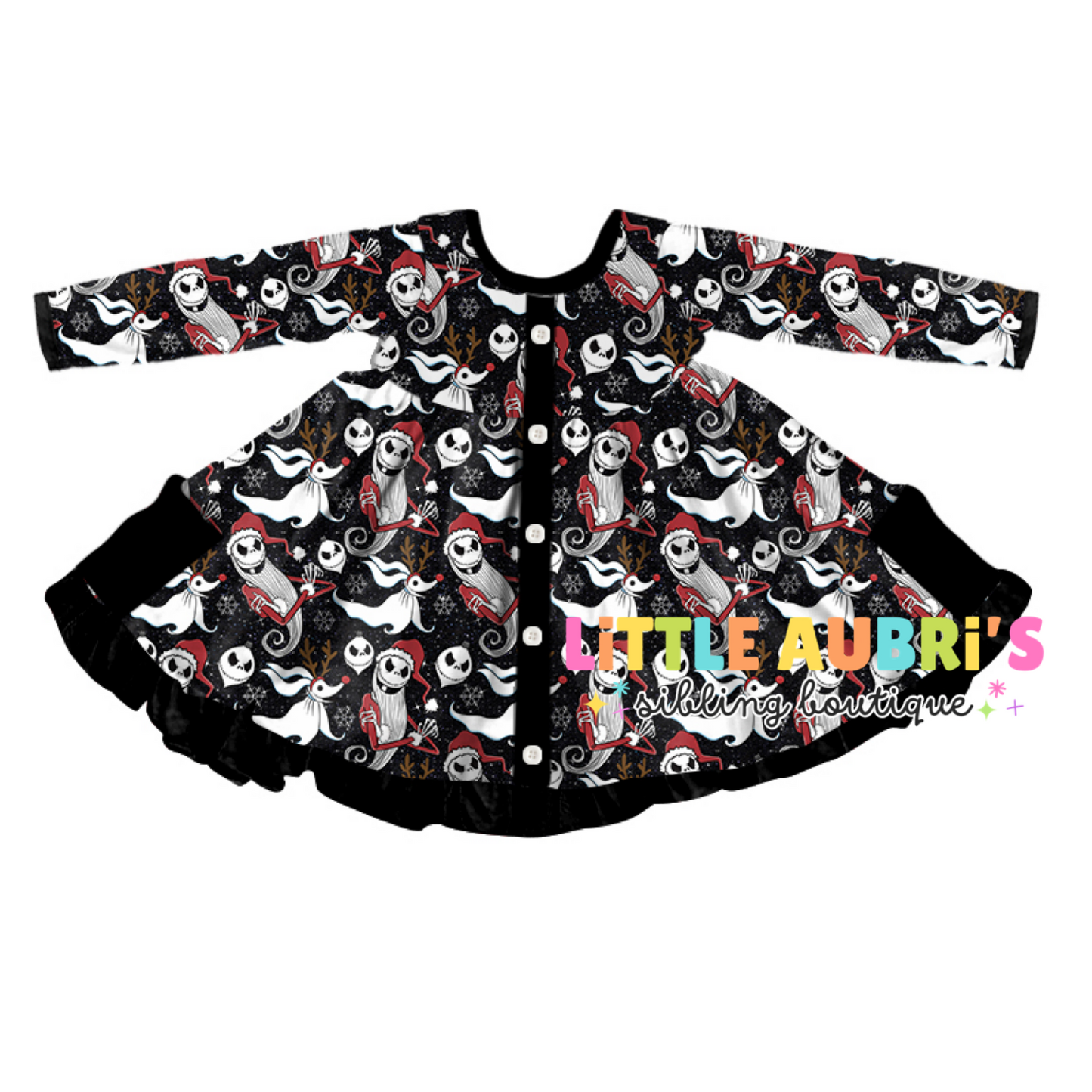 CHRISTMAS NIGHTMARE Pocket Dress (*SHIPS MID OCT)