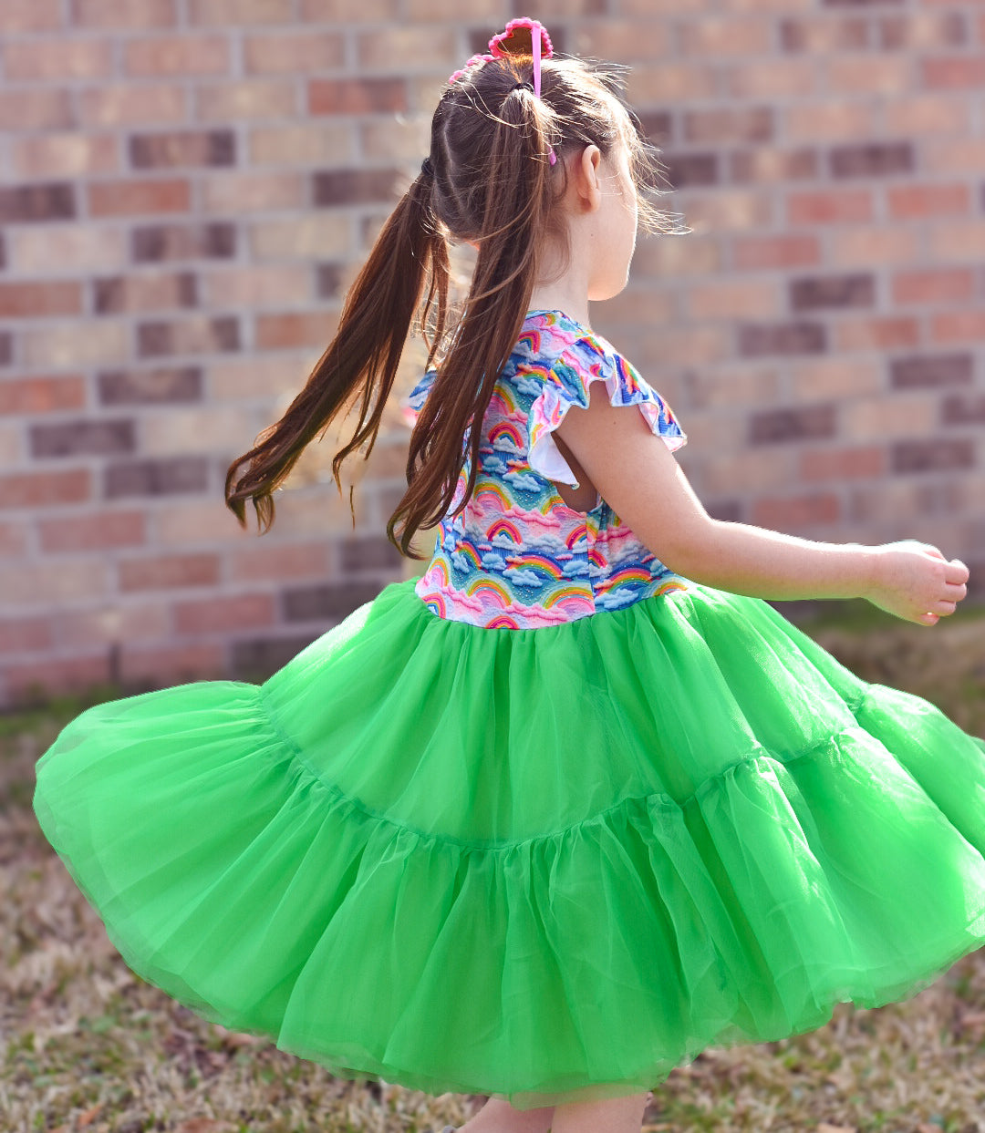 3D Magical Rainbow Tutu Dress