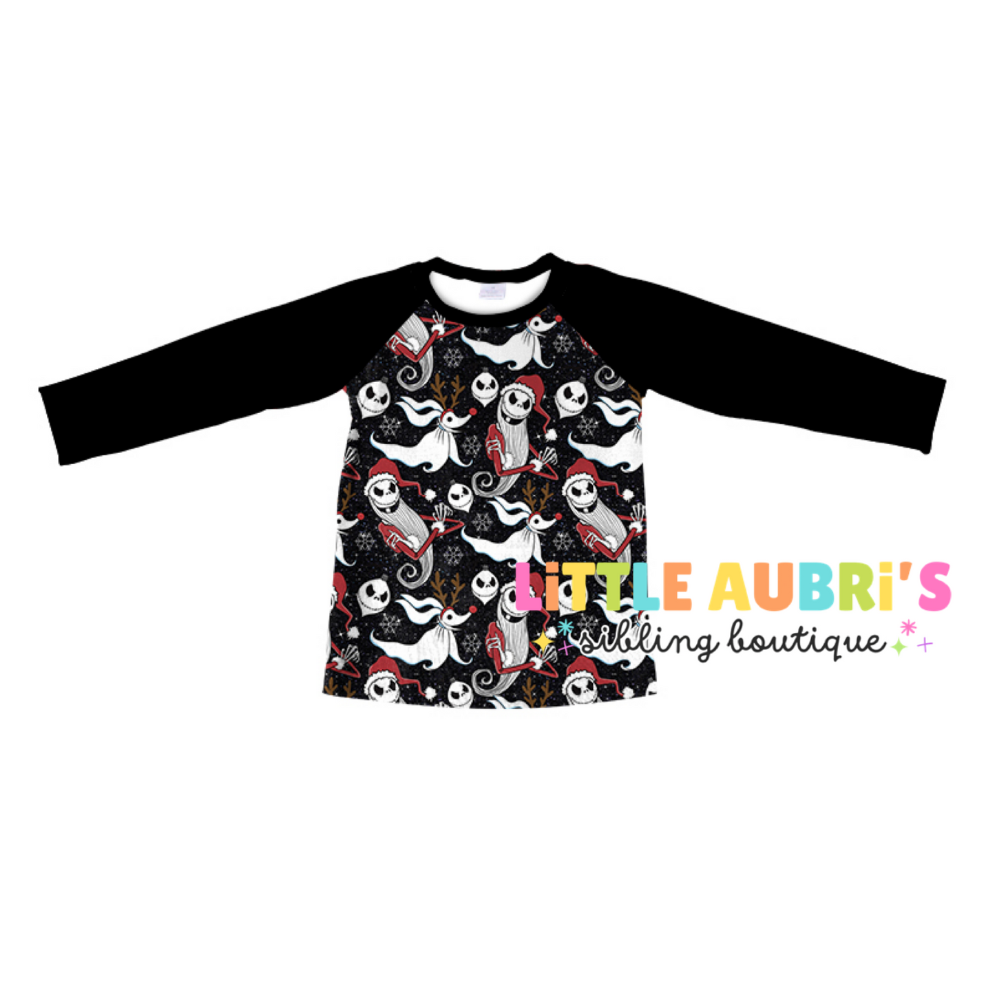 CHRISTMAS NIGHTMARE Raglan (*SHIPS MID OCT)