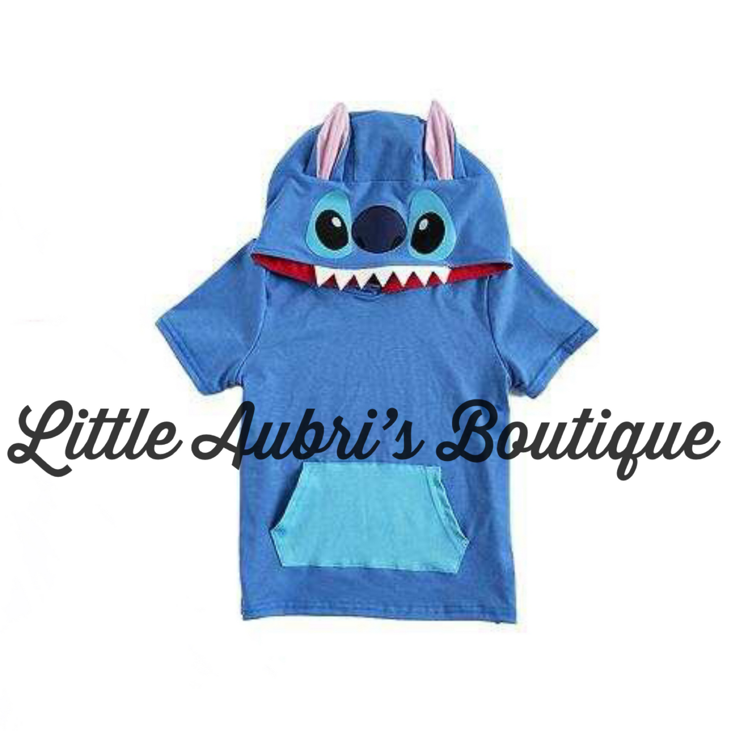 Blue Alien Hooded Tee