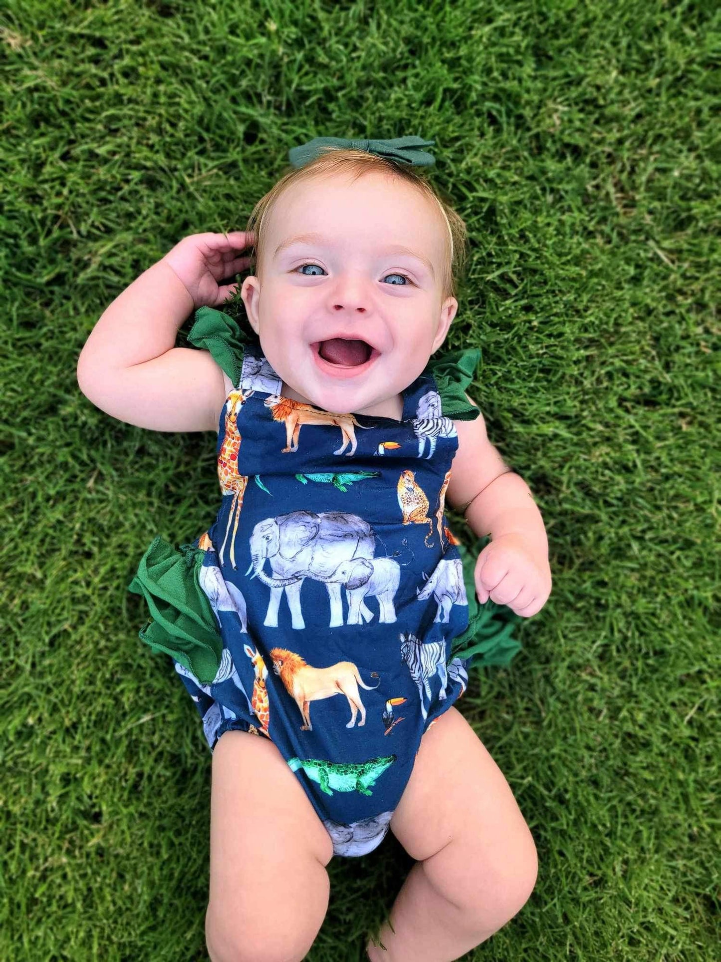 Safari Ruffle Romper