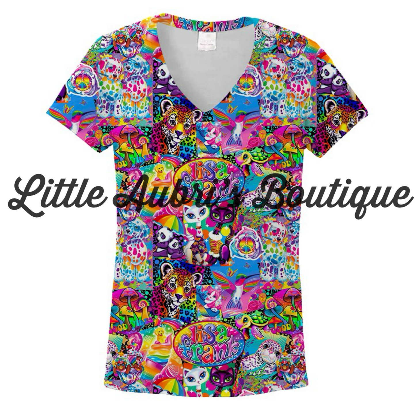 Adult and Pre Teen Neon 90s Vneck