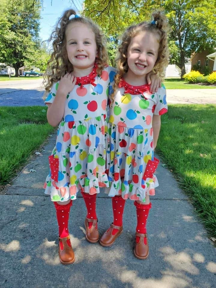 Apple Picking Polka Dot Pocket Dress