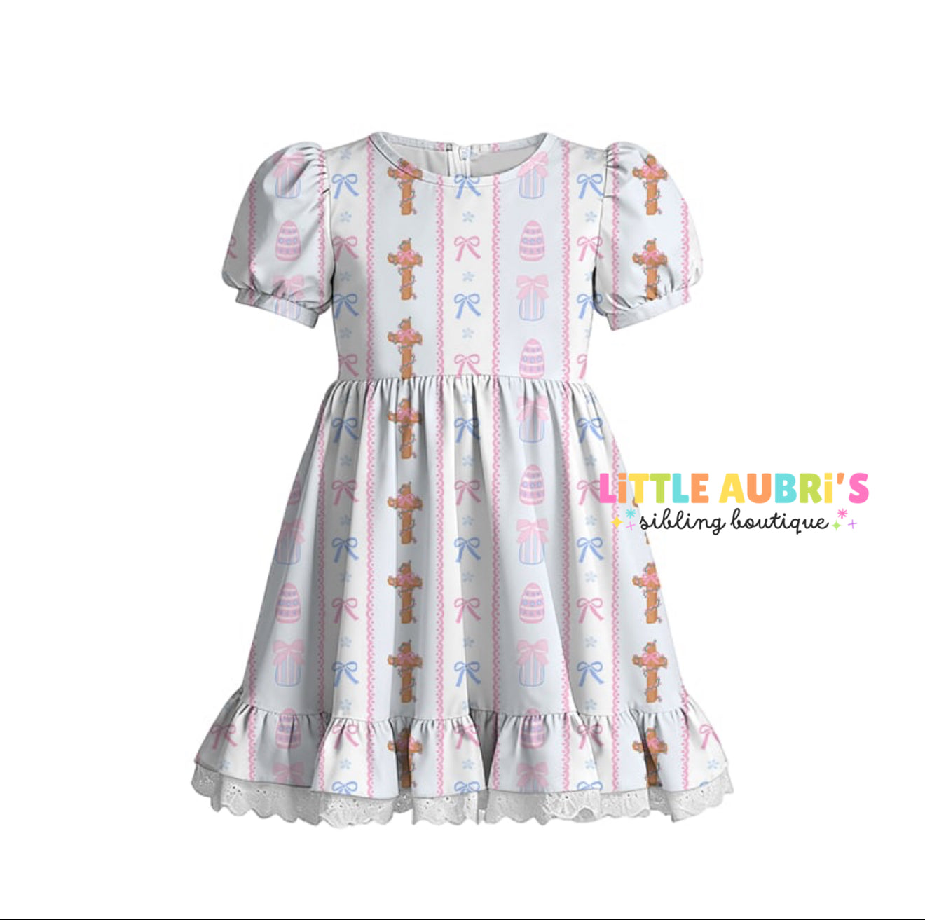 EASTER CROSS Lace Dress (*SHIPS LATE FEB)
