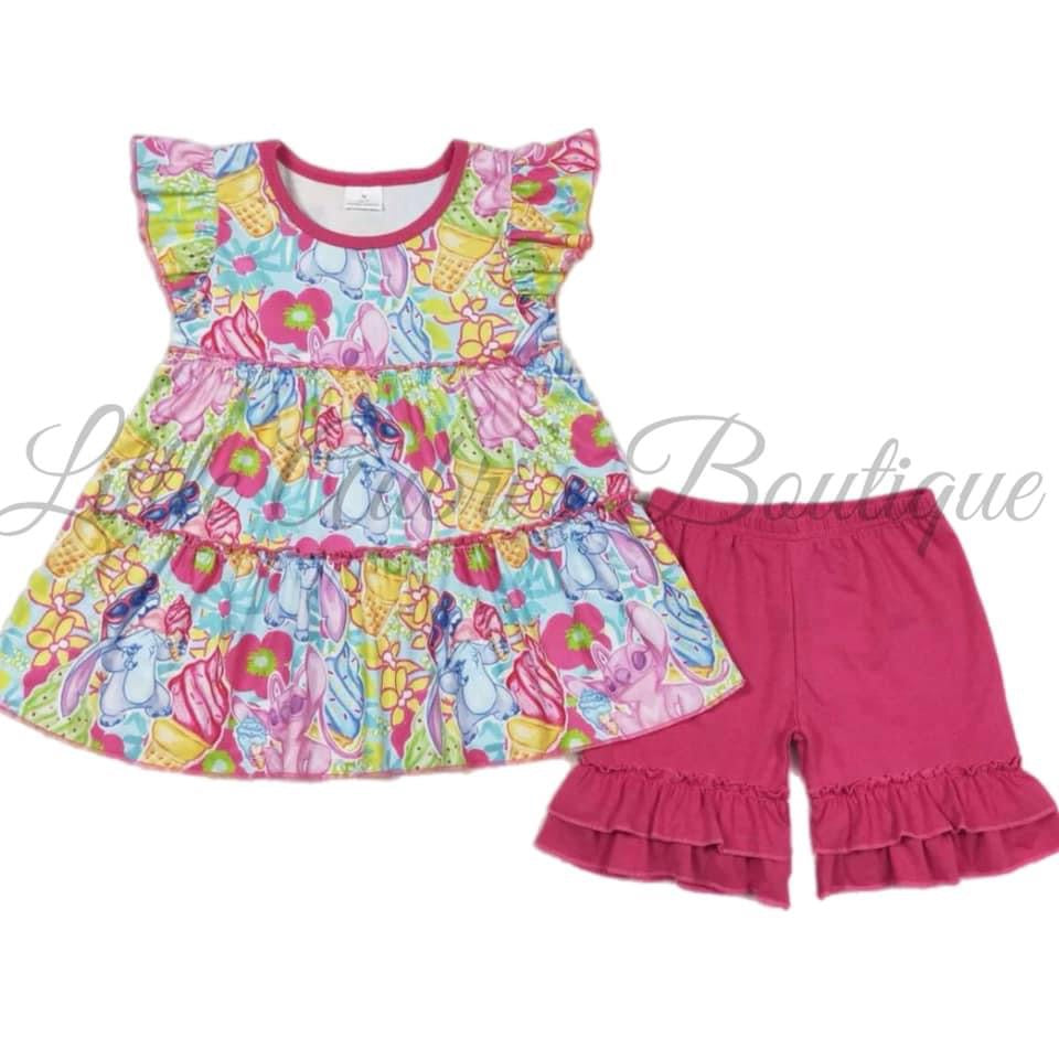 Blue Alien Ice Cream Short Set ETA Late June