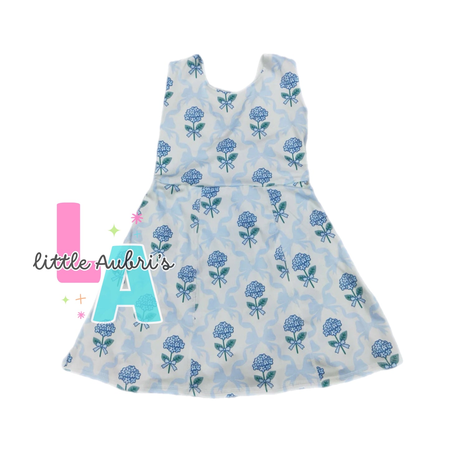 Blue Floral Athletic Dress ETA Early May