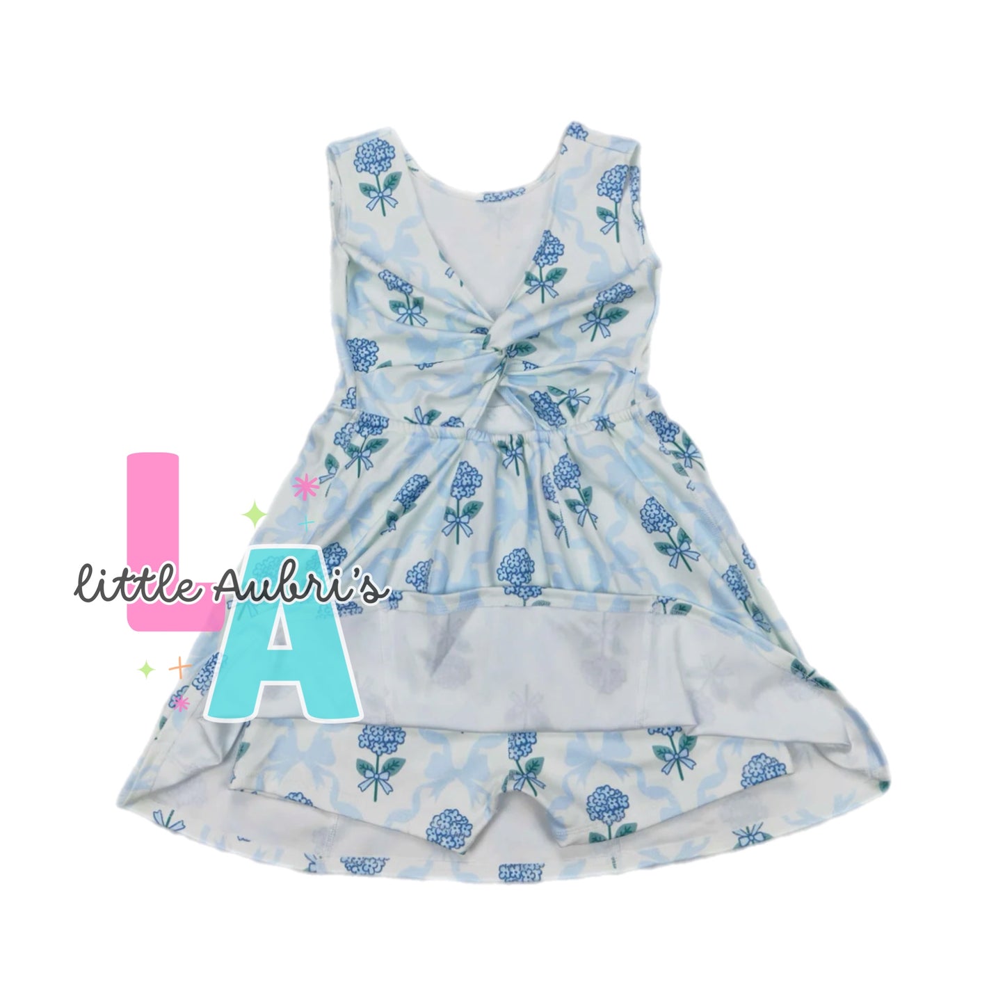 Blue Floral Athletic Dress ETA Early May