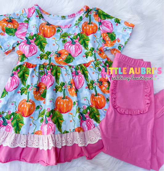 PUMPKIN PATCH Lace Tunic + Leggings Set