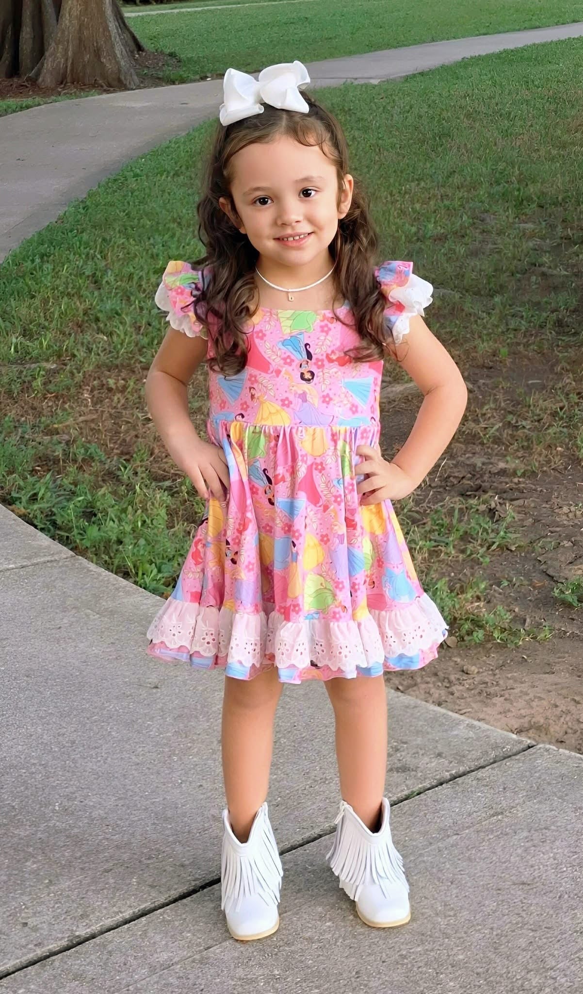 FIT FOR A PRINCESS Lace Twirl Dress