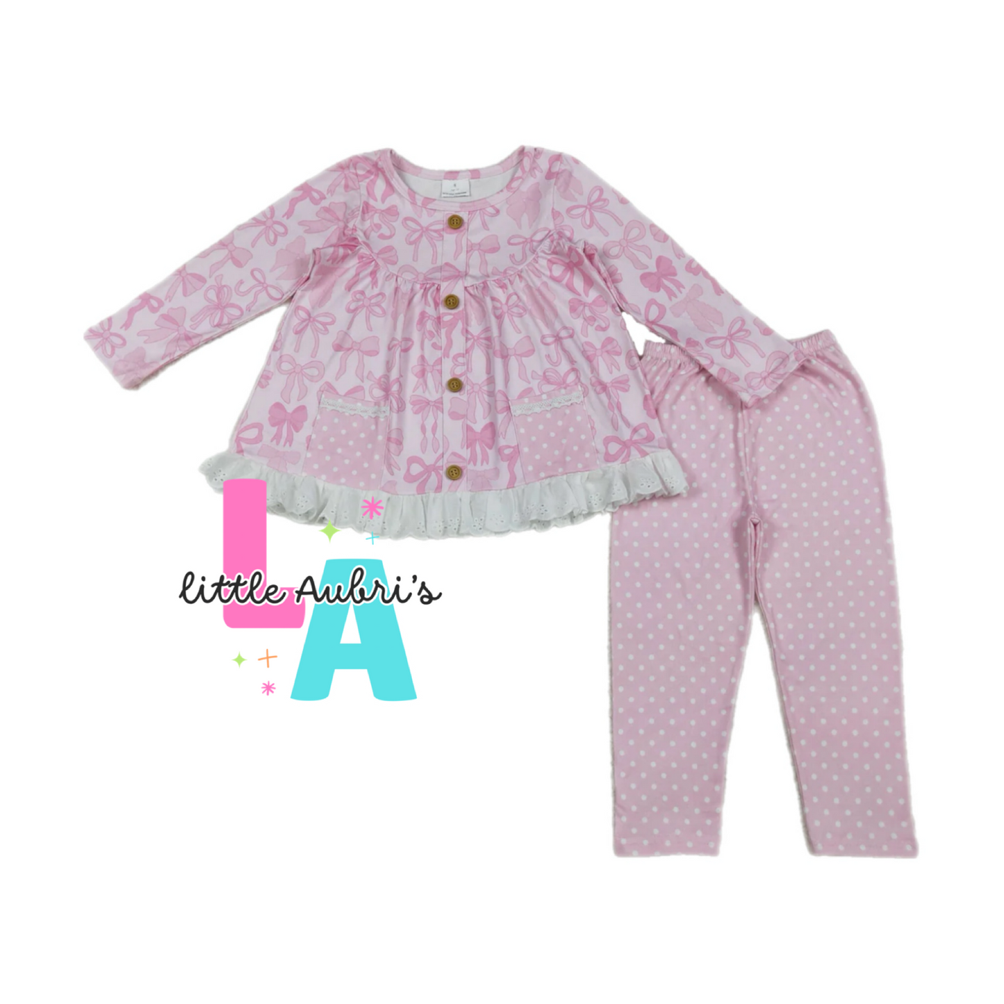 Bow Lace Legging Set ETA Late Nov