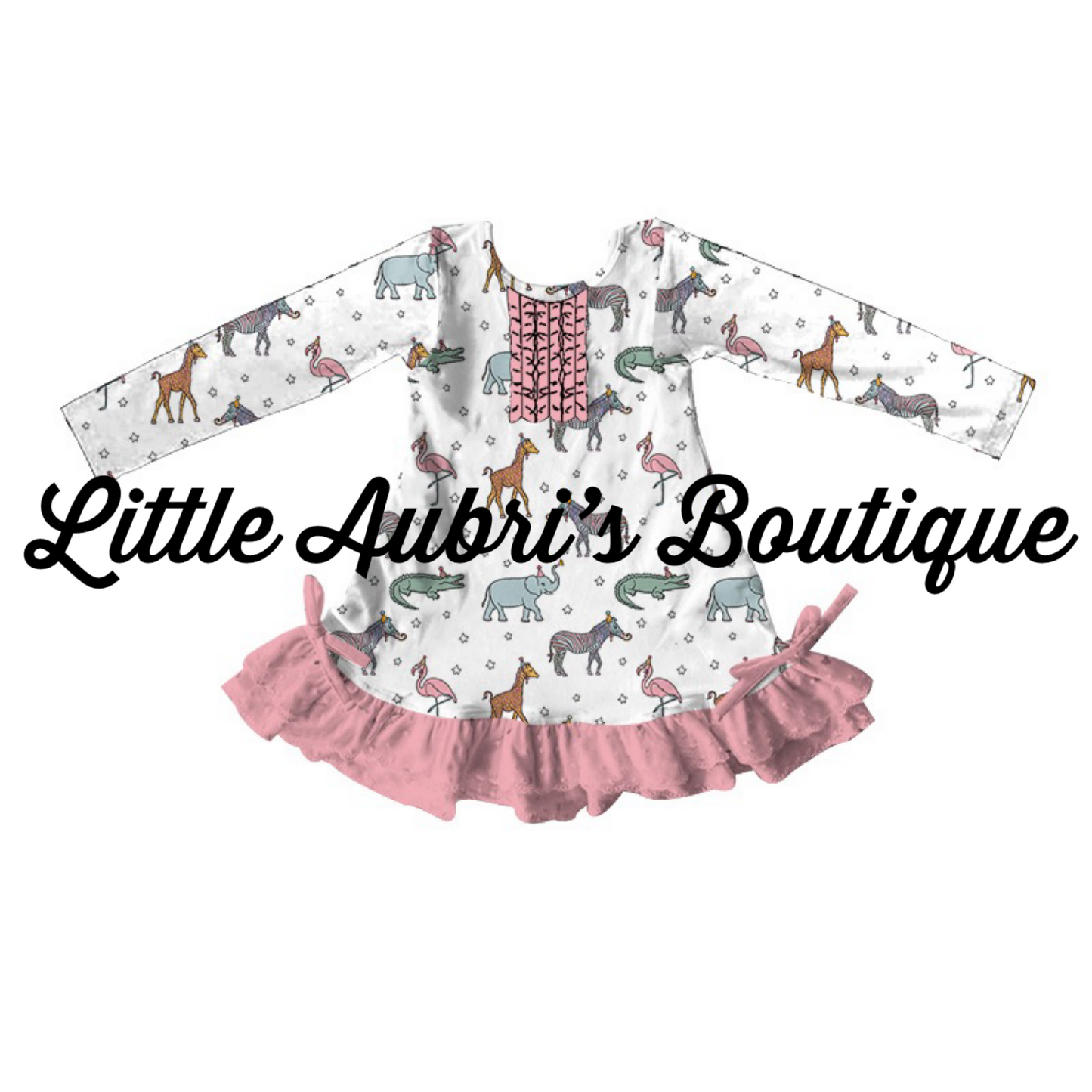 PREORDER Confetti Party Animal Ruffle Pajama Dress CLOSES 9/22