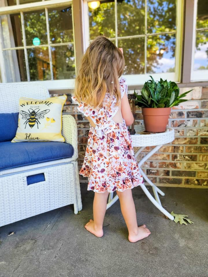 Floral Spice Lace Pinafore Dress