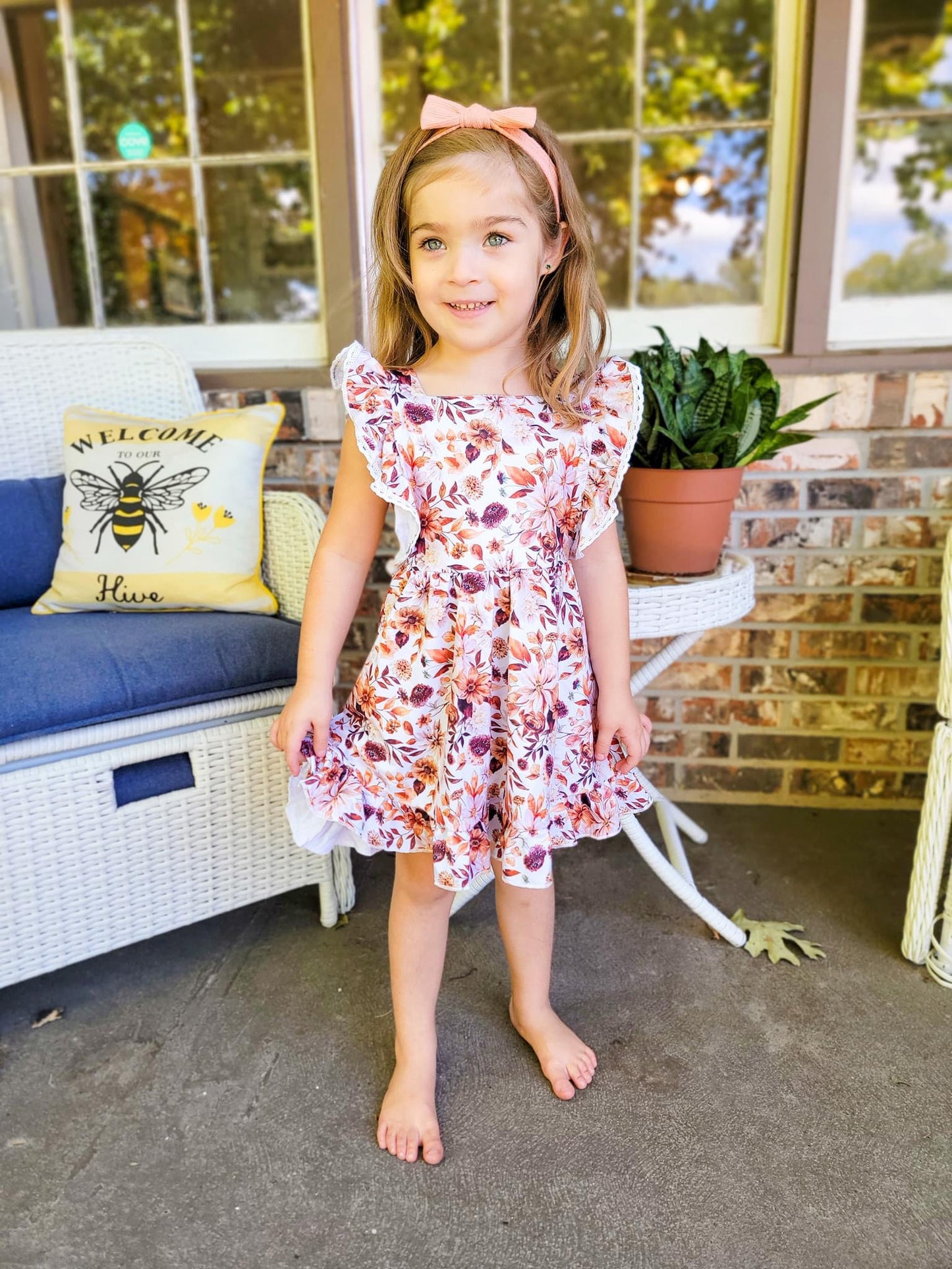 Floral Spice Lace Pinafore Dress