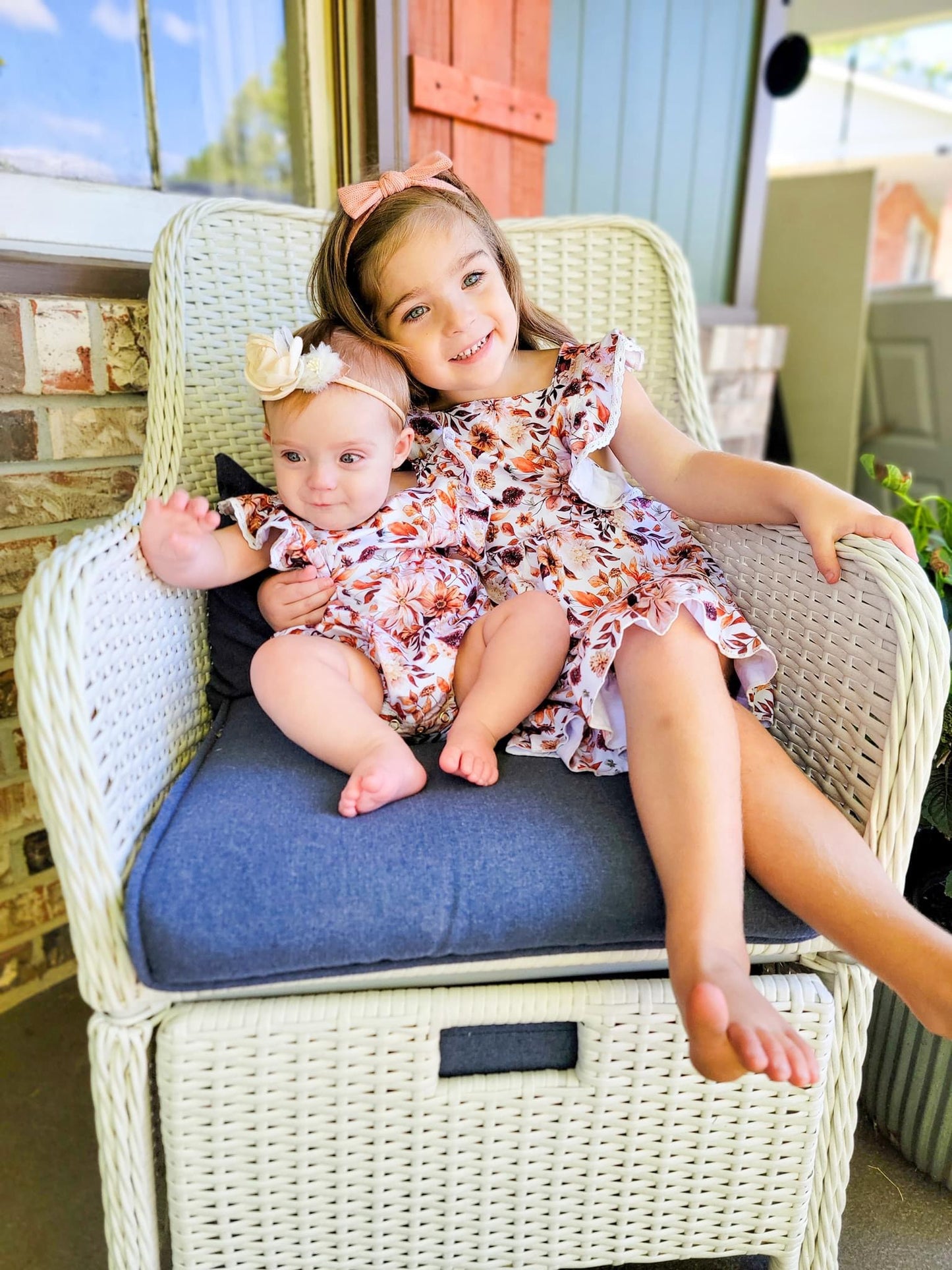Floral Spice Lace Bubble Romper