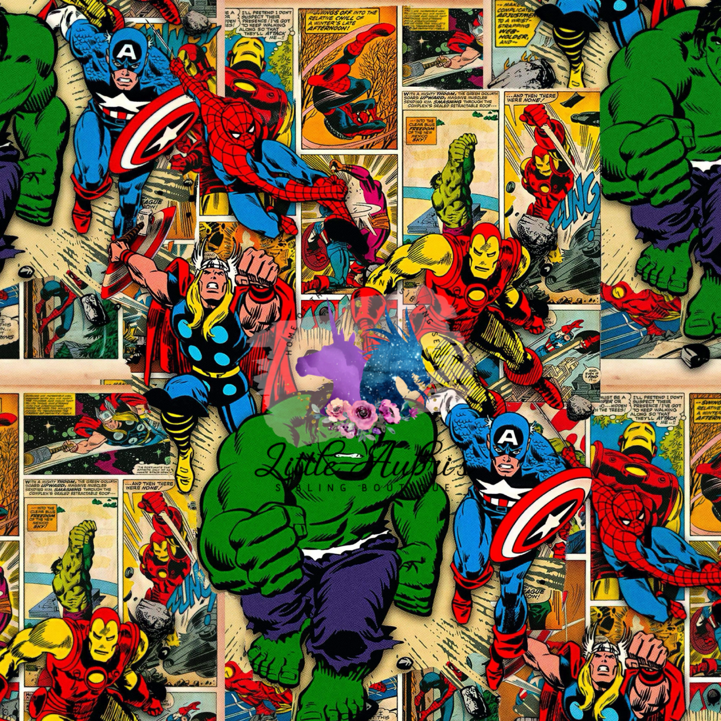 Superhero Comics Pocket Henley