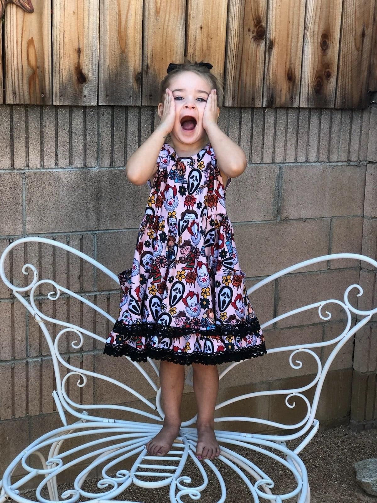 Floral Horror Lace Dress