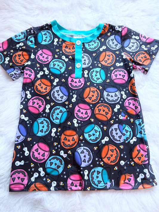 Pastel Pumpkin Pails Henley