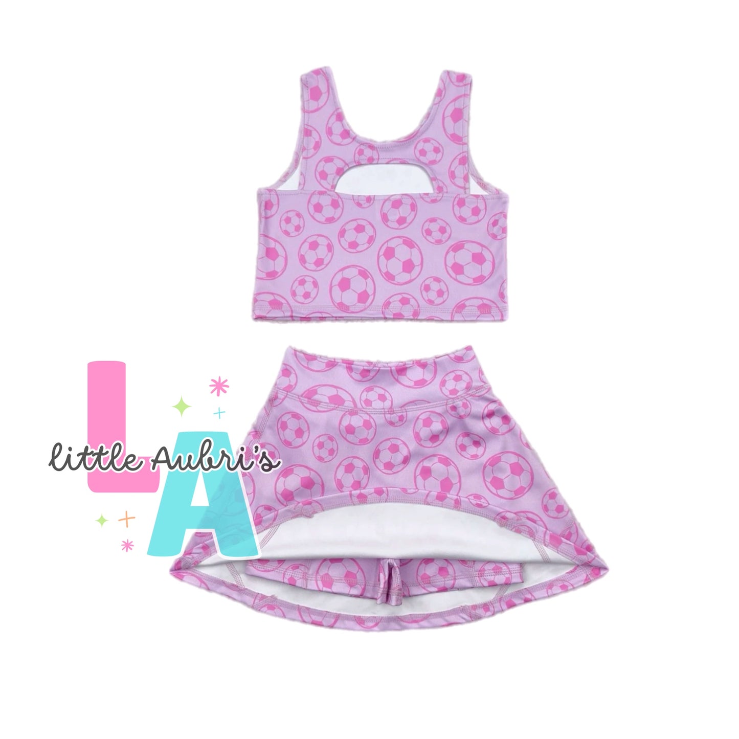 Soccer Crop and Athletic Skort Set ETA Early Nov