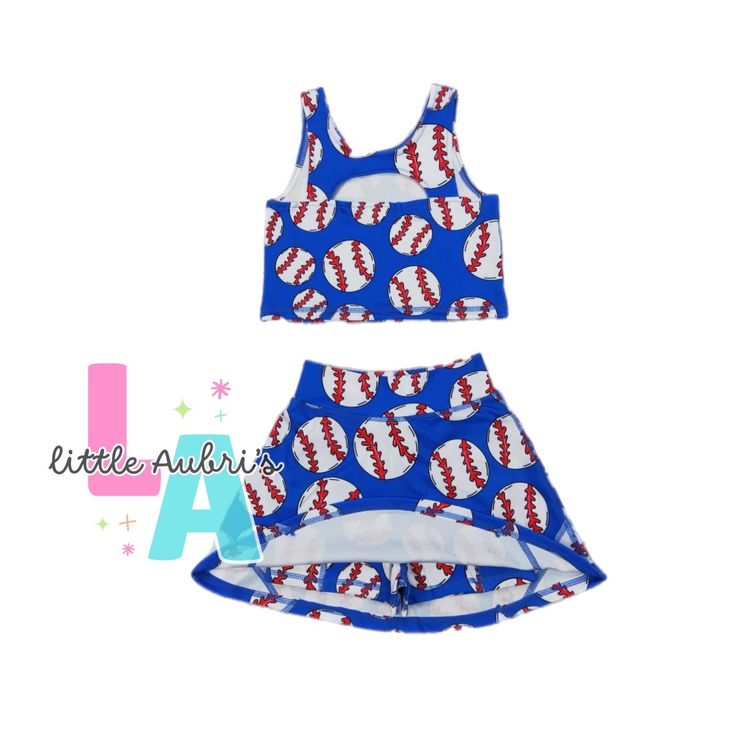 Baseball Crop and Athletic Skort Set ETA Early Nov