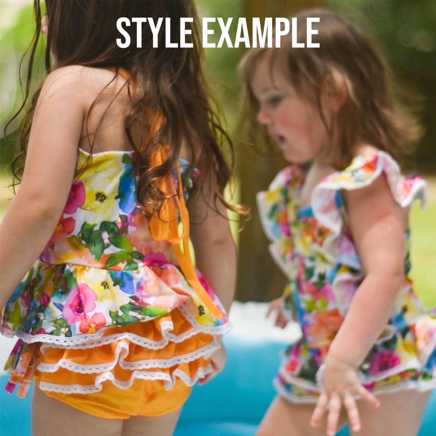 Barbie Girl Lace 2 PC Tankini Swimsuit