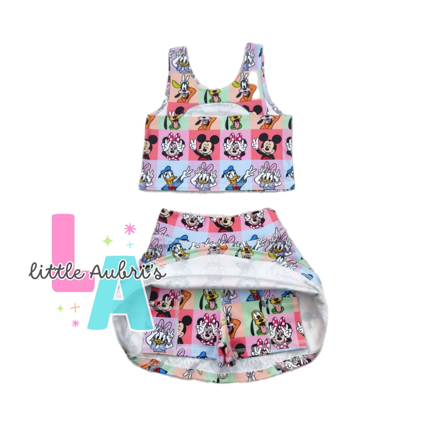 Fabulous Six Crop and Athletic Skort Set ETA Late August