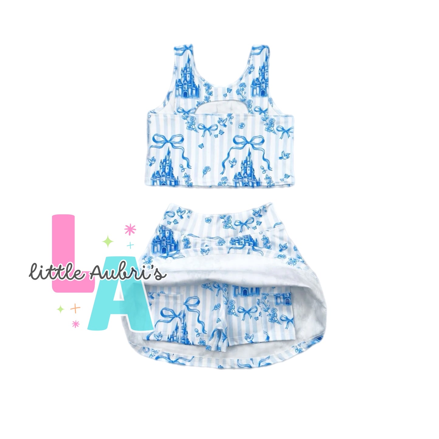 Magic Castle Crop and Athletic Skort Set ETA Late Sept