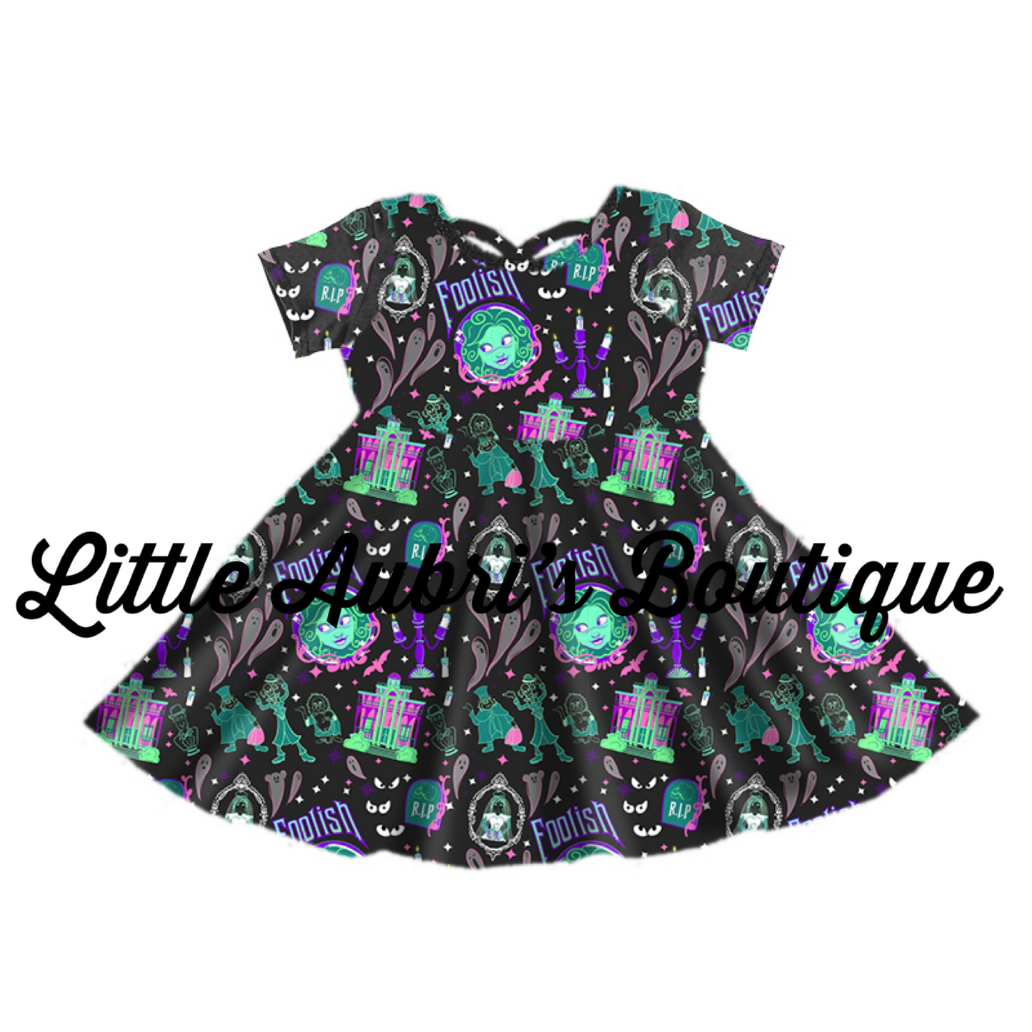 Haunted Mansion Cross Back Twirl Dress