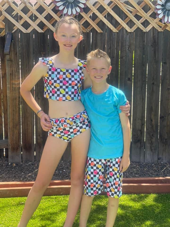 Melting Smiley Knee Length Board Shorts