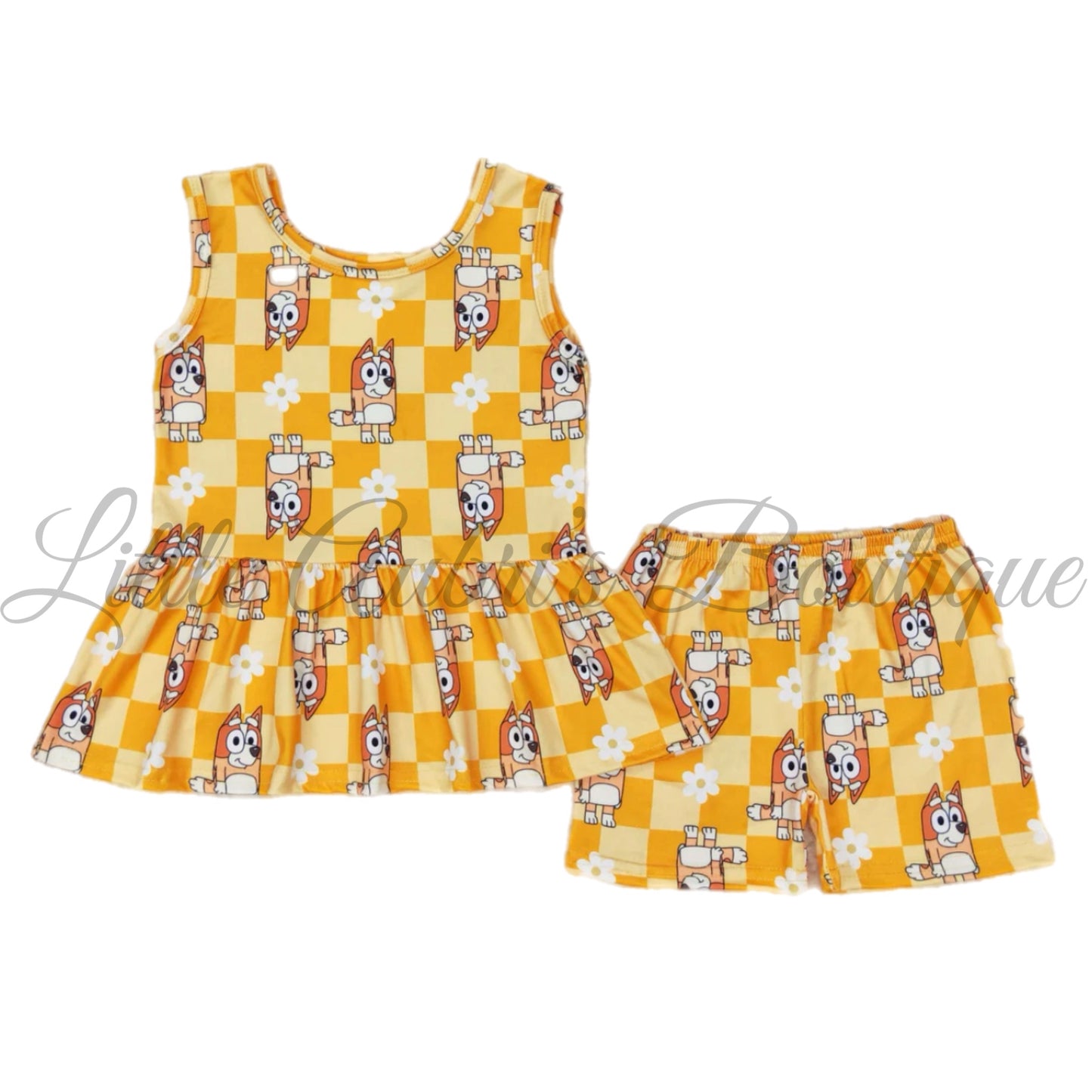 Orange Heeler Pup Short Set ETA Late August