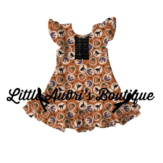 Halloween Cookies Pajama Dress