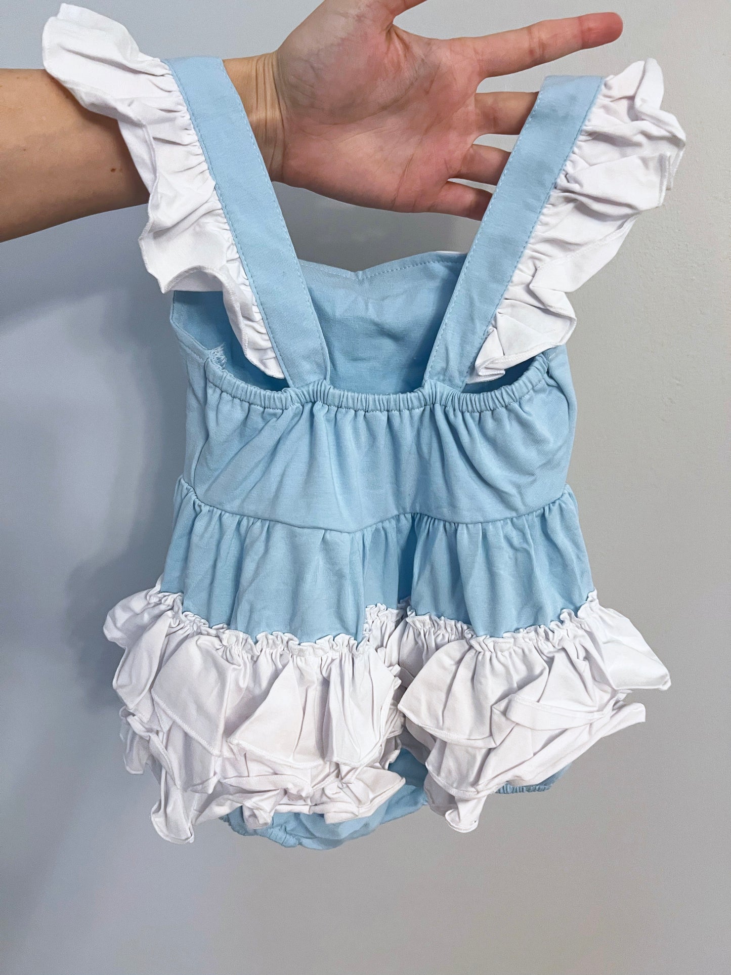 Glass Slipper Princess Ruffle Romper