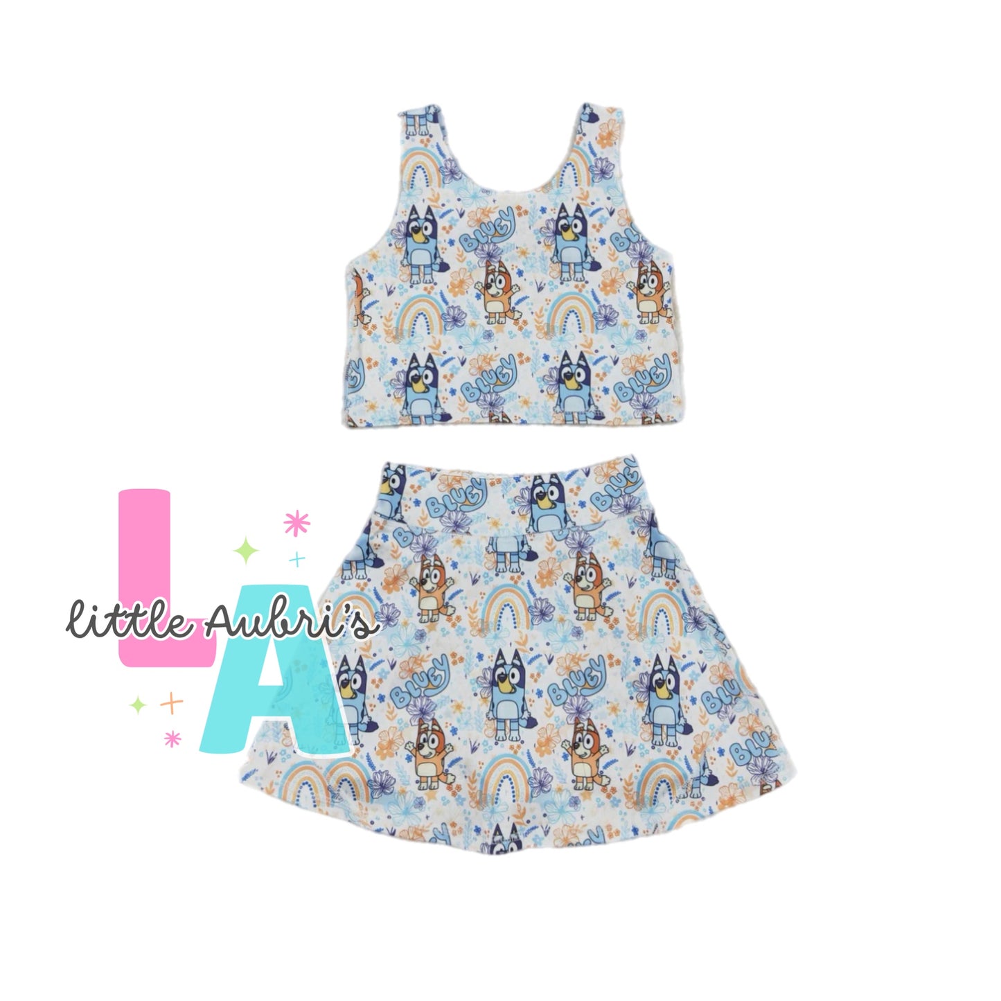 Pup Pals Crop and Athletic Skort Set ETA Late August