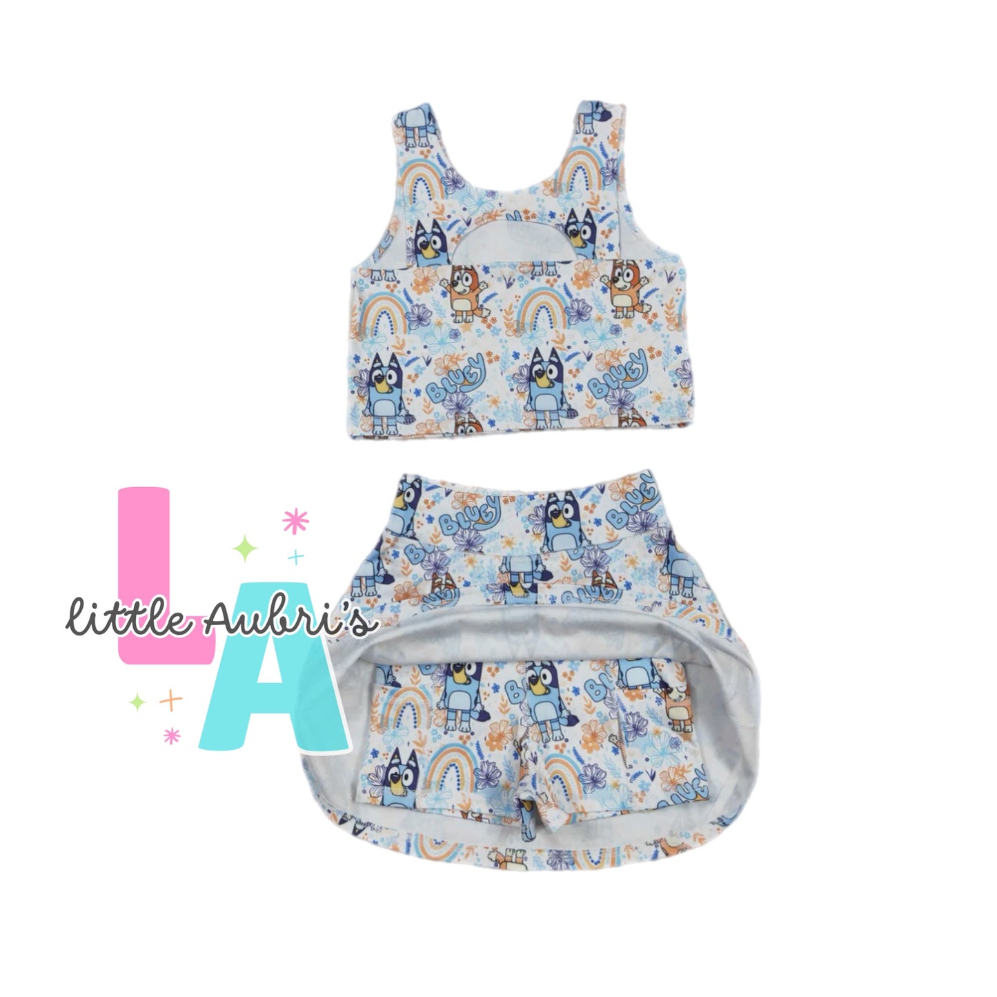 Pup Pals Crop and Athletic Skort Set ETA Late August