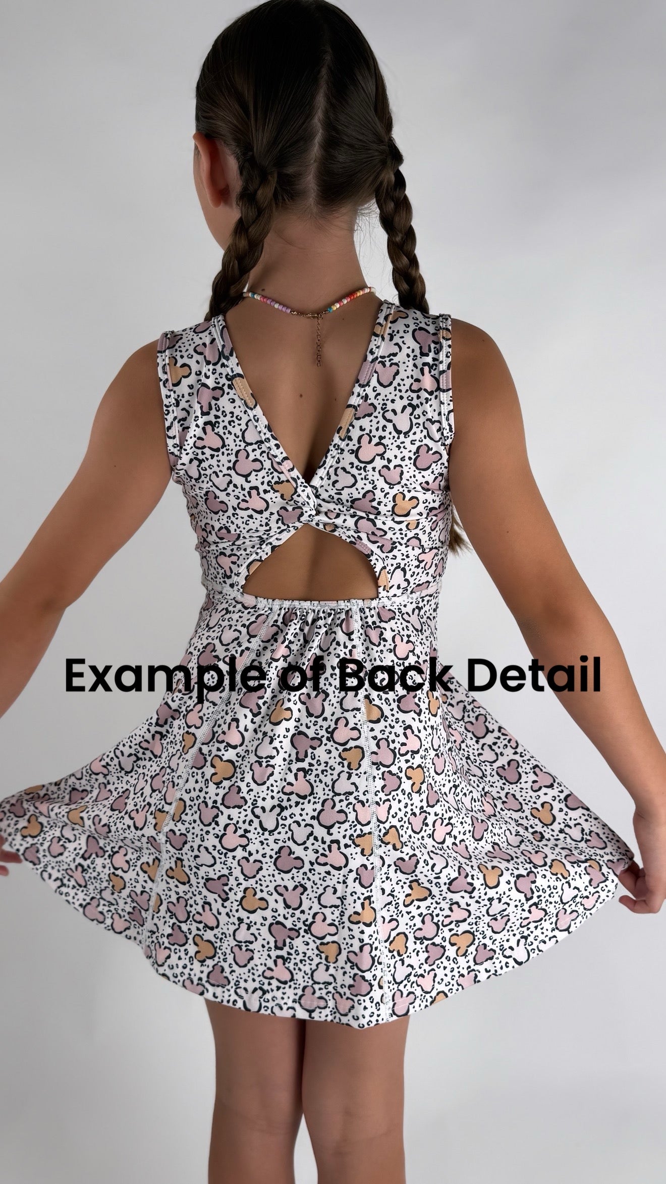 Adult MOUSE CRUISE Athletic Dress + Detached Shorts Set