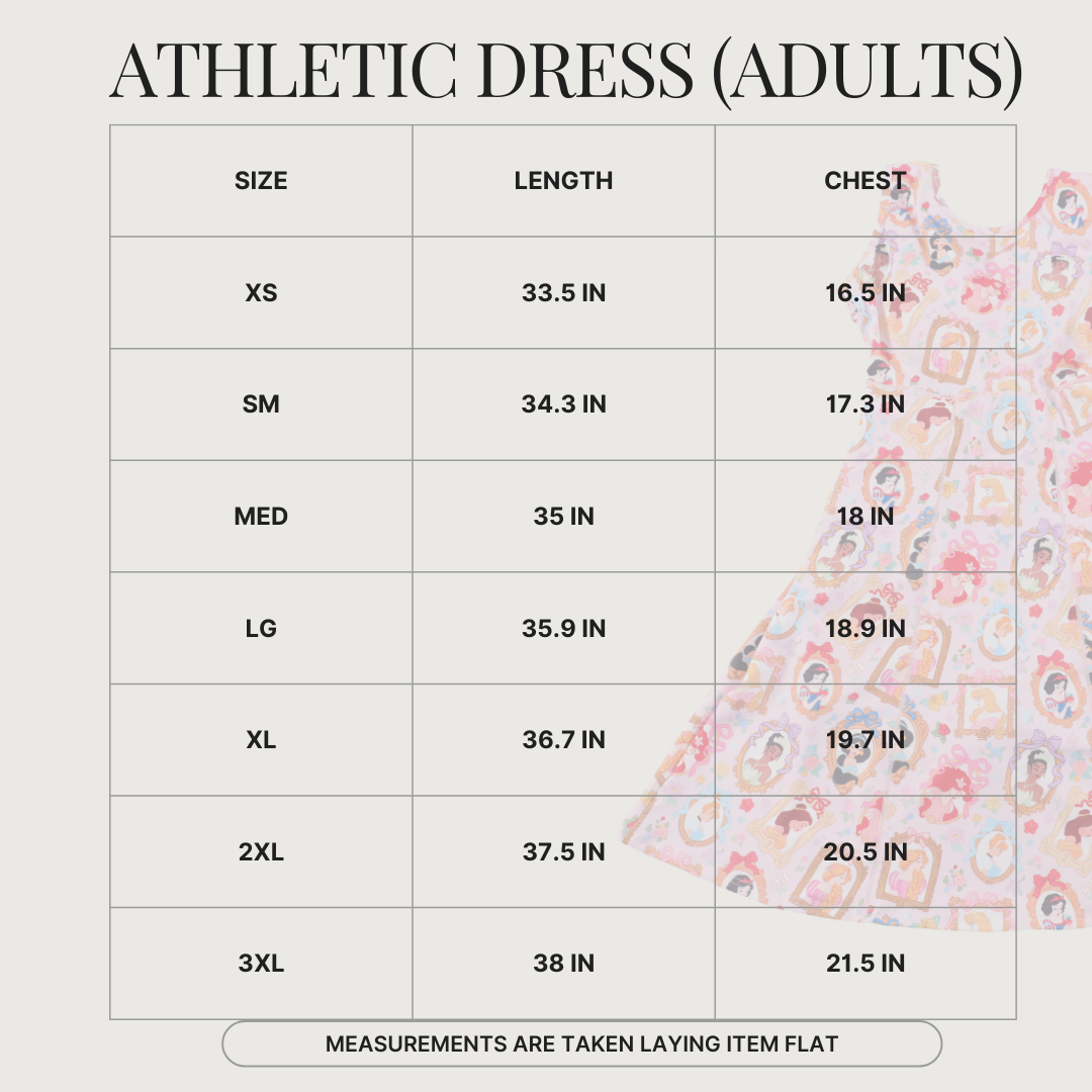 Adult MOUSE CRUISE Athletic Dress + Detached Shorts Set (*SHIPS EARLY AUGUST)