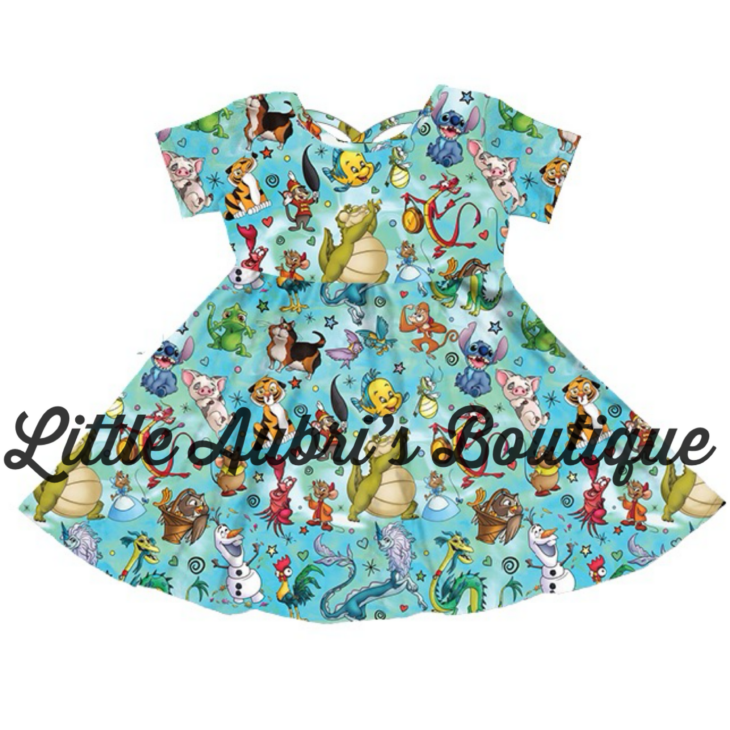 Princess Sidekicks Cross Back Twirl Dress