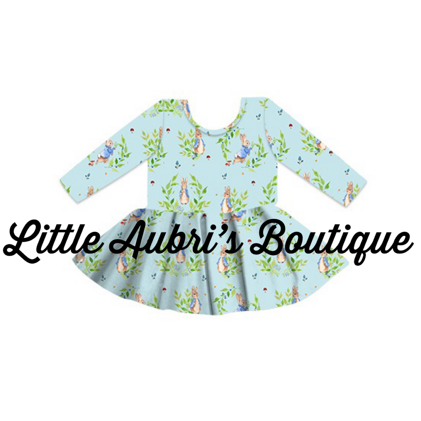 Vintage Bunny Long Sleeve Peplum