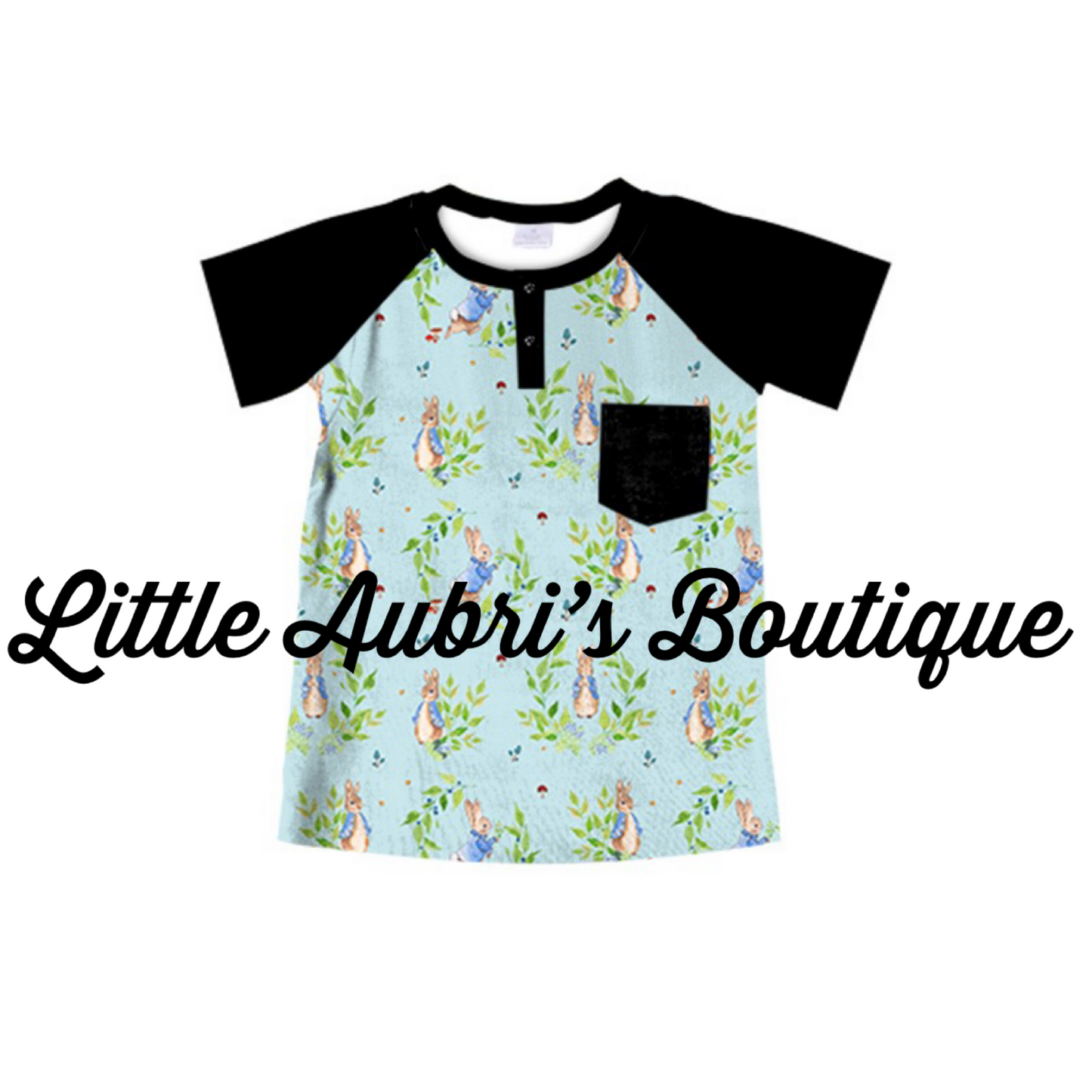 Vintage Bunny Pocket Henley