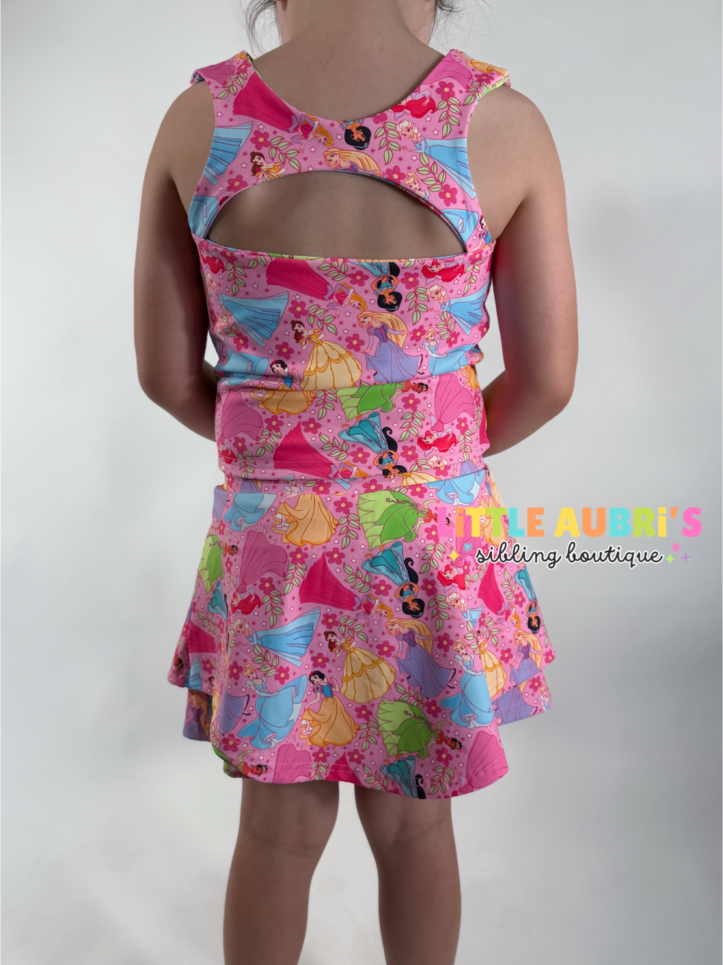 FIT FOR A PRINCESS Athletic Crop Skort Set